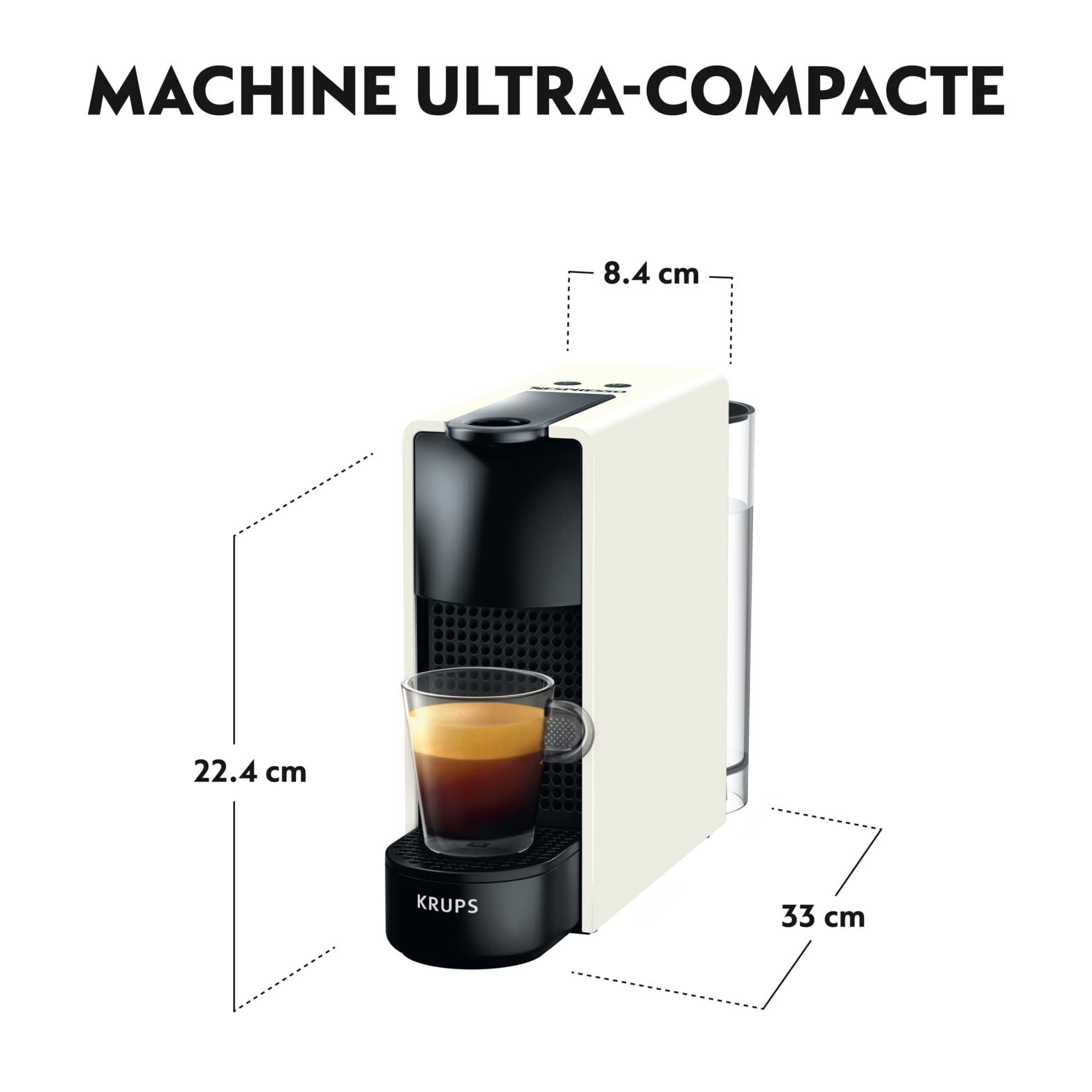 Machine à capsules Essenza Mini – Blanc, format compact, espresso & lungo – photo 5 – Elbaro