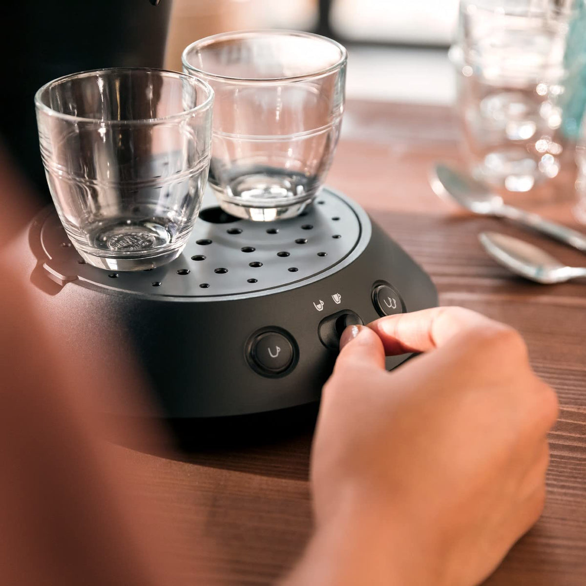 Cafetière Senseo CSA210/22 à dosettes – Noir Piano, sélection d'intensité – photo 3 – Elbaro