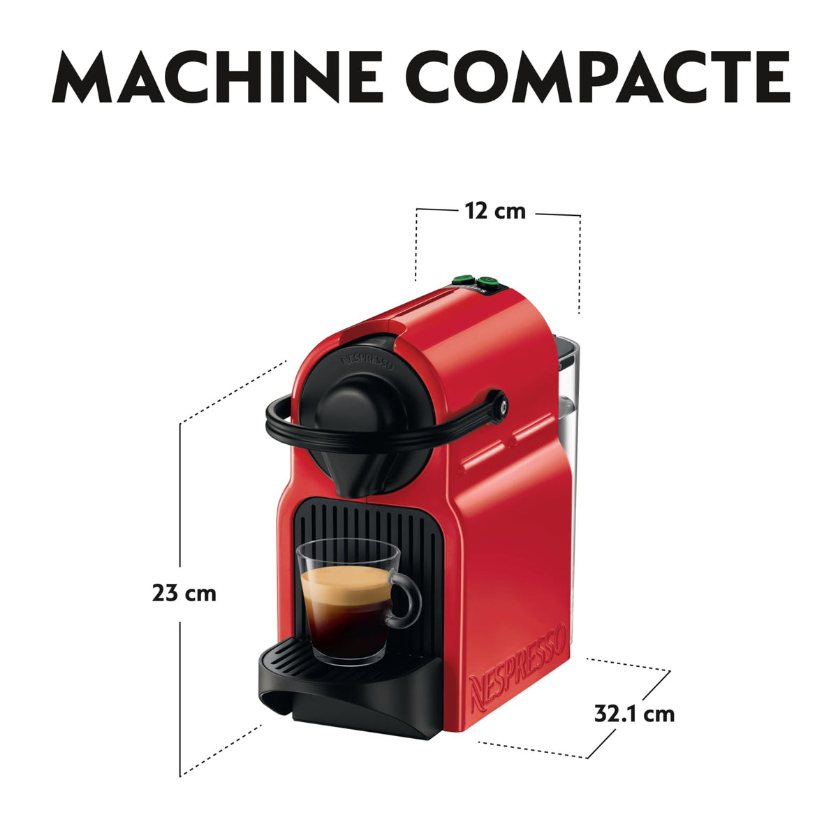 Cafetière espresso Inissia Rouge – Machine à capsules compacte – photo 5 – Elbaro
