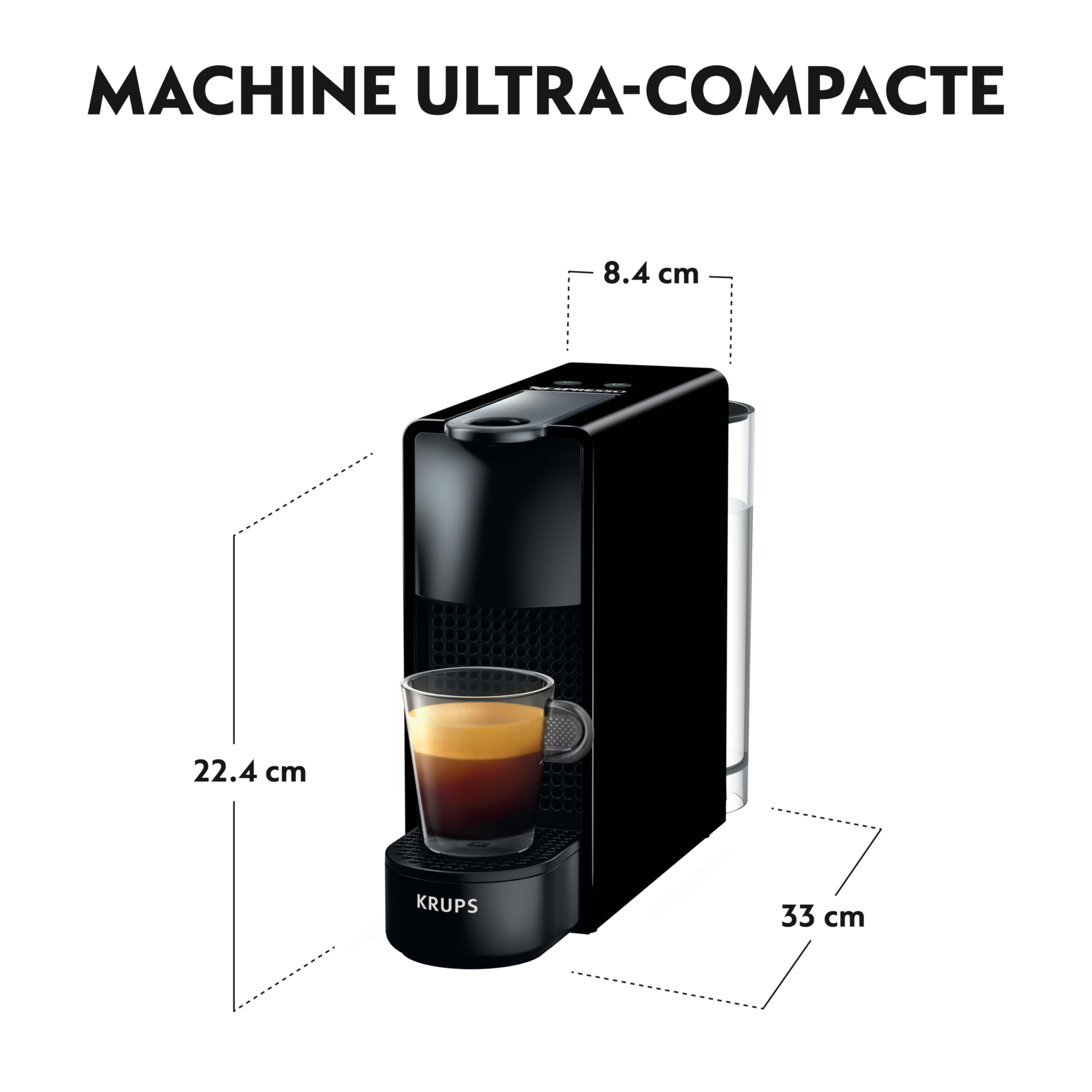Machine expresso Essenza Mini Noir – Cafetière à capsules compacte – photo 5 – Elbaro