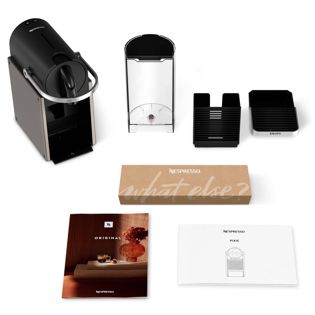 Machine à capsules Pixie Titane – Design industriel, espresso & lungo – photo 6 – Elbaro