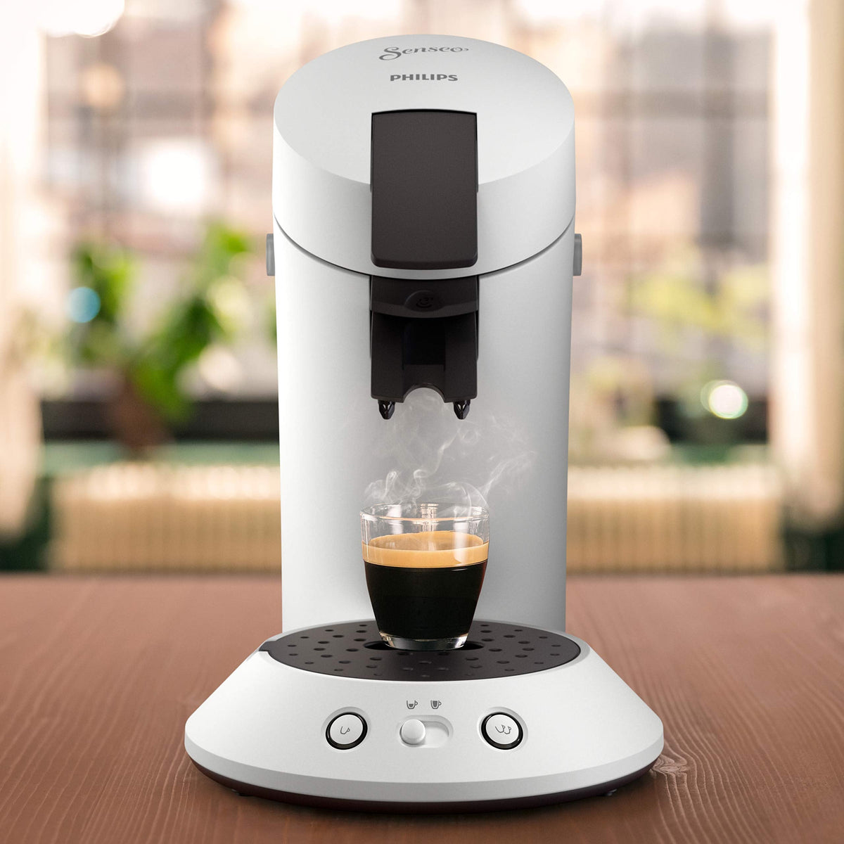 Cafetière Senseo Original Plus CSA210/11 – Blanc, sélecteur d'intensité – photo 4 – Elbaro